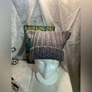 Handmade Gray Cat Beanie